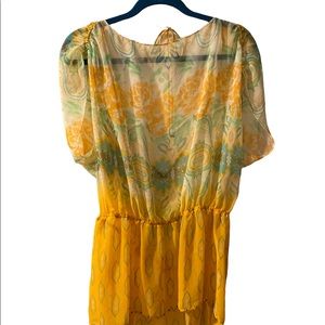Free people Beautiful sheer blouse in bold colors